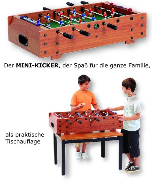 Mini Kicker als Tischauflage, 95 x 52 cm, neu