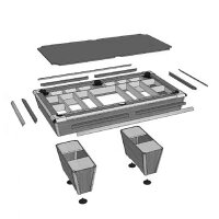 Pool Billardtisch Orlando mit Schieferplatte