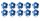 Robertson Kickerbälle Tischkicker Bälle Winspeed 24g - 10er Set blau/weiß