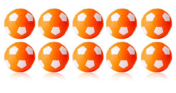 Robertson Kickerbälle Tischkicker Bälle Winspeed 24g - 10er Set orange/weiß