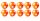 Robertson Kickerbälle Tischkicker Bälle Winspeed 24g - 10er Set orange/weiß