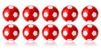 Robertson Kickerbälle Tischkicker Bälle Winspeed 24g - 10er Set rot/weiß