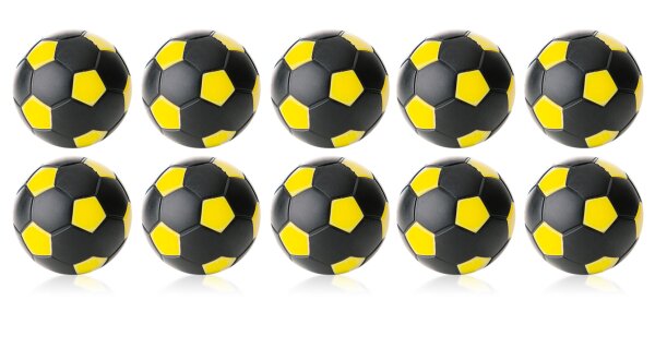 Robertson Kickerbälle Tischkicker Bälle Winspeed 24g - 10er Set schwarz/gelb