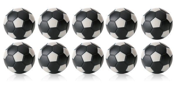 Robertson Kickerbälle Tischkicker Bälle Winspeed 24g - 10er Set schwarz/silber