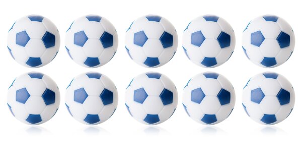 Robertson Kickerbälle Tischkicker Bälle Winspeed 24g - 10er Set weiß/blau