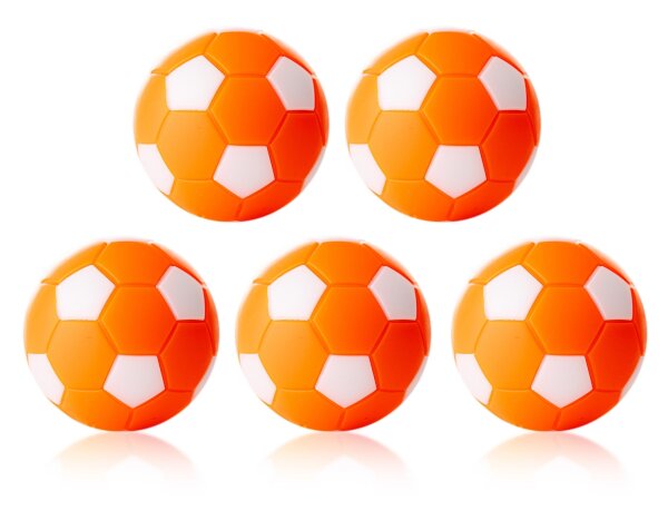 Robertson Kickerbälle Tischkicker Bälle Winspeed 24g - 5er Set orange/weiß