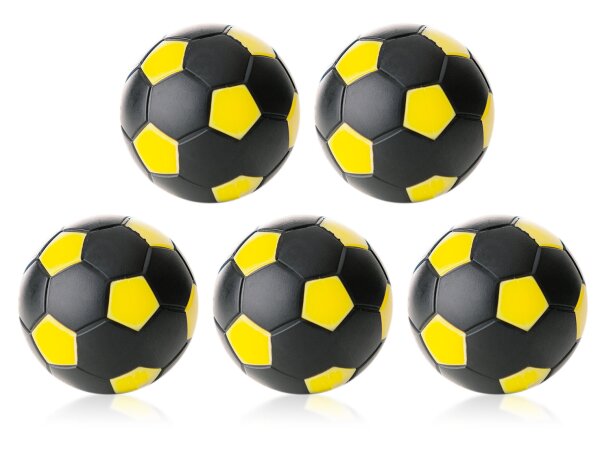 Robertson Kickerbälle Tischkicker Bälle Winspeed 24g - 5er Set schwarz/gelb