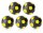 Robertson Kickerbälle Tischkicker Bälle Winspeed 24g - 5er Set schwarz/gelb