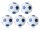 Robertson Kickerbälle Tischkicker Bälle Winspeed 24g - 5er Set weiß/blau