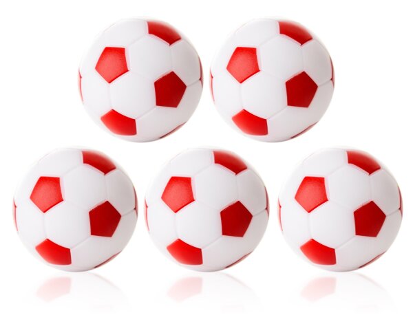 Robertson Kickerbälle Tischkicker Bälle Winspeed 24g - 5er Set weiß/rot