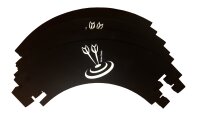 Roleo Dart Surround Auffangring Catchring schwarz 4-teilig, neues Design
