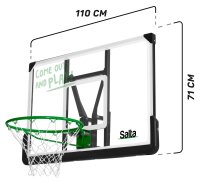 Salta Center Basketballbrett mit Korb – Robustes und Platzsparendes Design für Alle Spieler