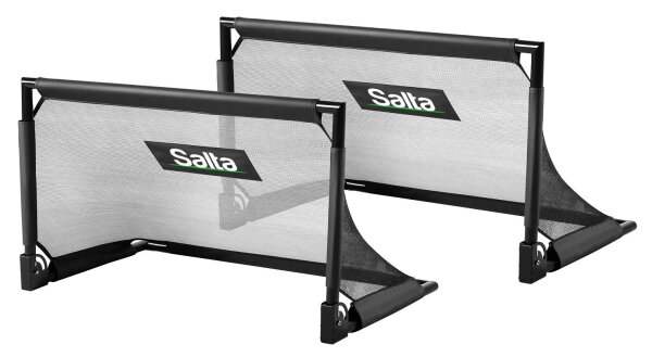 Salta Challenge Fußballtor zusammenklappbar 100x60x60 cm - 2 Stück im Set