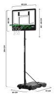 Salta Dribble Basketballständer für Kinder 160-210 cm hoch