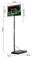 Salta Forward - Der Mobile und Verstellbare Basketballständer für Kinder - 230-305 cm