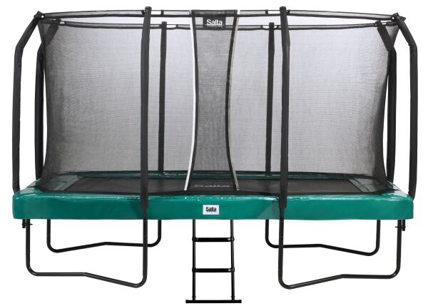 Salta Trampolin First Class rechteckig mit Sicherheitsnetz + Leiter