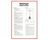 Snooker Poster Spielregel