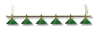 Snookerlampe Snooker Lampe Leuchte London messing/grün