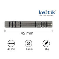 Softdart Soft Dart Pfeile Keltik Escanor 16 g - 80% Tungsten