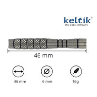 Softdart Soft Dart Pfeile Keltik Rowan 16 g - 80% Tungsten