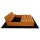 Soroplay Holz Sandkasten 120x120 cm inkl. Abdeckung und Textilvlies