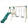 Soroplay Holzschaukel Aktiv Slide - 2x Schaukel + Rutsche und Kletterleiter