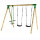 Soroplay Holzschaukel Klassik - 2x Schaukel + 1x Doppelschaukel