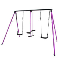 Soroplay Metallschaukel - 2 Einzelschaukel + 1 Doppelsitz