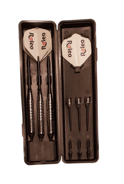 Steeldart / Softdart Kombi Pfeile 18g inkl. Dartbox, Ersatzspitzen + Alu Shafts