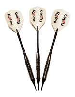 Steeldart / Softdart Kombi Pfeile 18g inkl. Dartbox, Ersatzspitzen + Alu Shafts