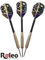Steeldart Dart Pfeile R-3 von Roleo Darts - 19g inkl. Dartbox
