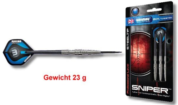 Steeldart Pfeile Winmau Sniper Steel 23g