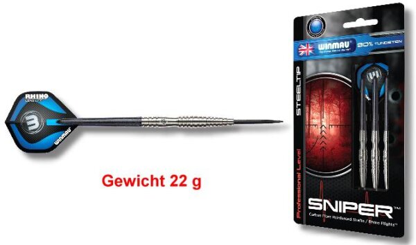 Steeldart Pfeile Winmau Sniper Steel in 22g + 23g