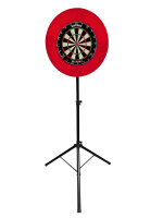 Steeldart Set - Dartboard Winmau Blade 6 + Roleo Dartständer + Roleo Surround Rot + 2 Satz Pfeile