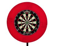 Steeldart Set - Dartboard Winmau Blade 6 + Roleo Dartständer + Roleo Surround Rot + 2 Satz Pfeile