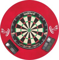 Steeldart Set - Unicorn Eclipse Pro + Surround Rot + 2 Set Pfeile in Box