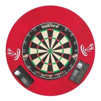 Steeldart Set - Unicorn Eclipse Pro + Surround Rot + 2 Set Pfeile in Box