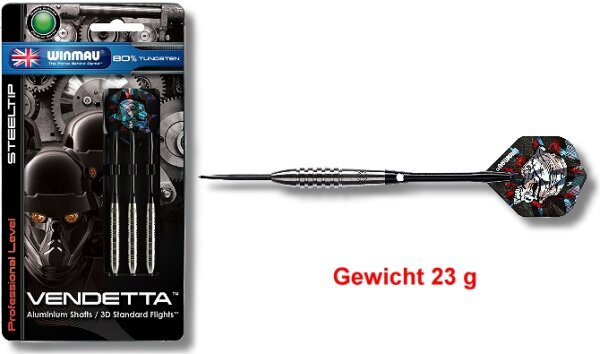Steeldart Steel Dart Pfeile Winmau Vendetta 23 g - 3er Set