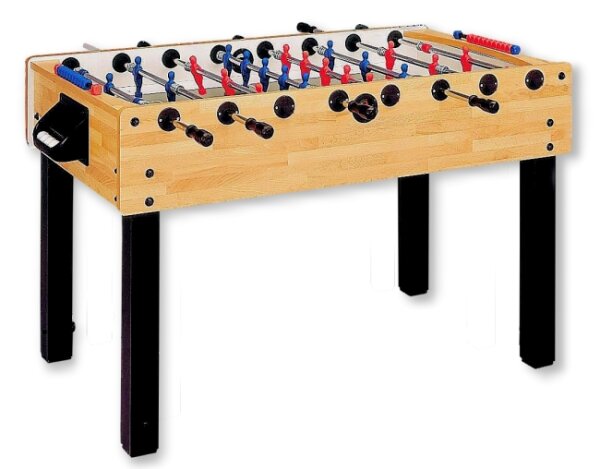 Tischkicker Kickertisch G-100 "Buche Sport Teleskop"