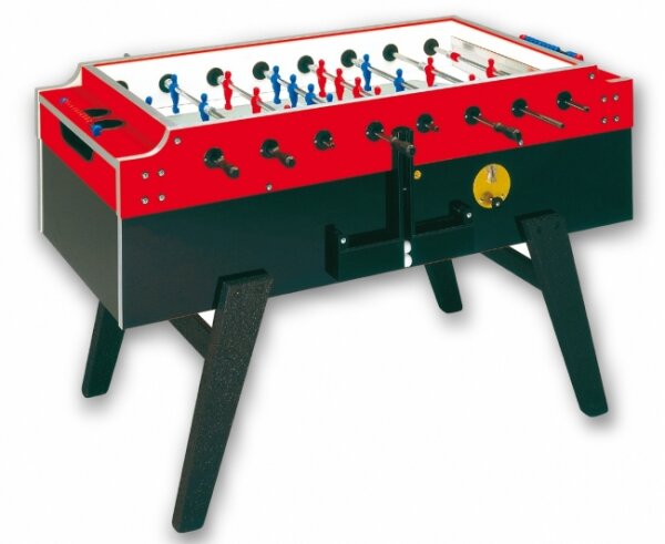 Tischkicker Kickertisch Master-Cup mit Münzung + Glasabdeckung