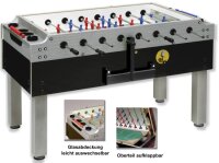Tischkicker Kickertisch Olympic Silver mit Münzung...
