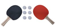 Tischtennis Set - 2 Tischtennisschläger Charlsten...
