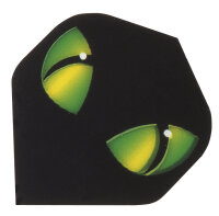 10 Satz Dartfly Polymet Standard-Form Motiv Cats Eye