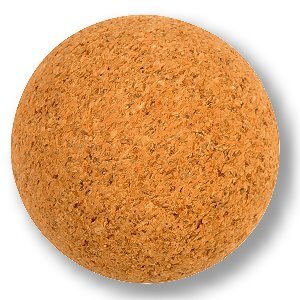 10x Kickerball Kicker Ball, 34 mm - 8 g - weich / griffig - Kork braun