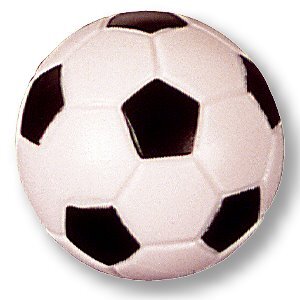 10x Kickerball Kicker Ball, 35 mm - 23 g - hart / griffig - schwarz-weiß