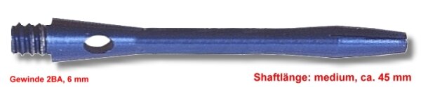 Shaft Alu medium, ca. 45 mm, blau