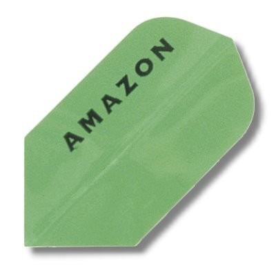 Dartfly Flights Amazon Slim-Form, grün - für Dartpfeile