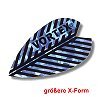 Dartfly Vortex, Form X (größere Form), blau