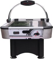 Charlsten Airhockey Tisch Typhoon 7ft – Luxus-Tisch mit Edelstahlfläche & Doppelmotor