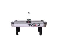 Charlsten Airhockey Tisch Typhoon 7ft – Luxus-Tisch mit Edelstahlfläche & Doppelmotor
